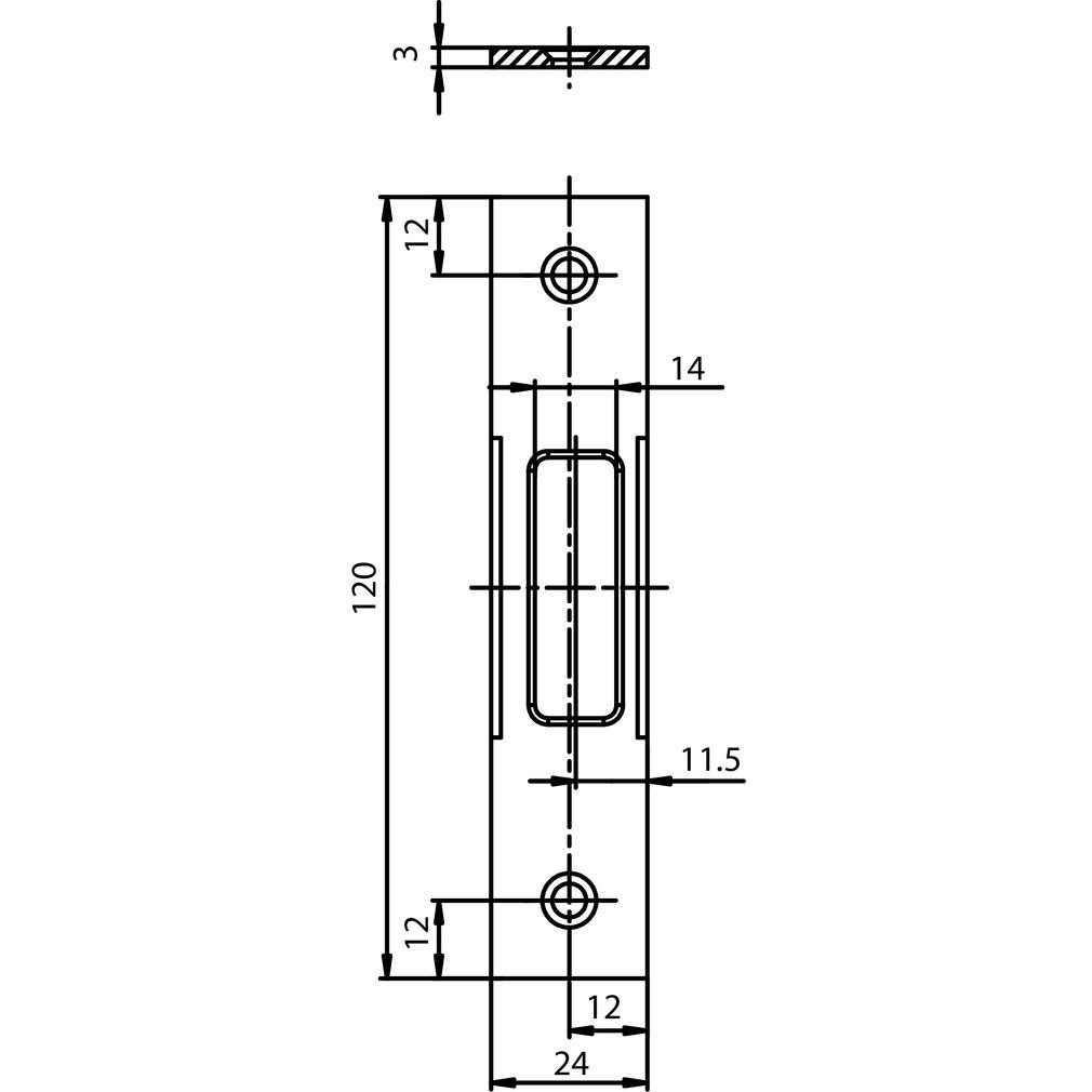Thumbnail - G-U, Türgriff + Fenstergriff, Schliessplatten SECURY (Türgriff)