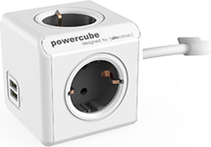 Allocacoc PowerCube Extended USB tipo F (4 x, USB-A, 3 m)