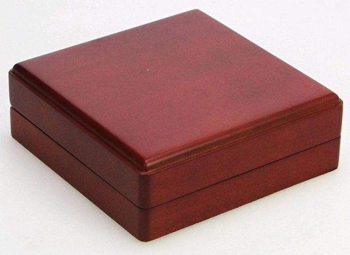 Actual product image Safe Wooden coin case for all coins up to a coin diameter of 90 mm