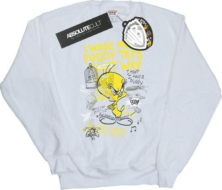 Immagine prodotto Looney Tunes Tweety Pie More Puddy Tats Felpa Uomo (XL)