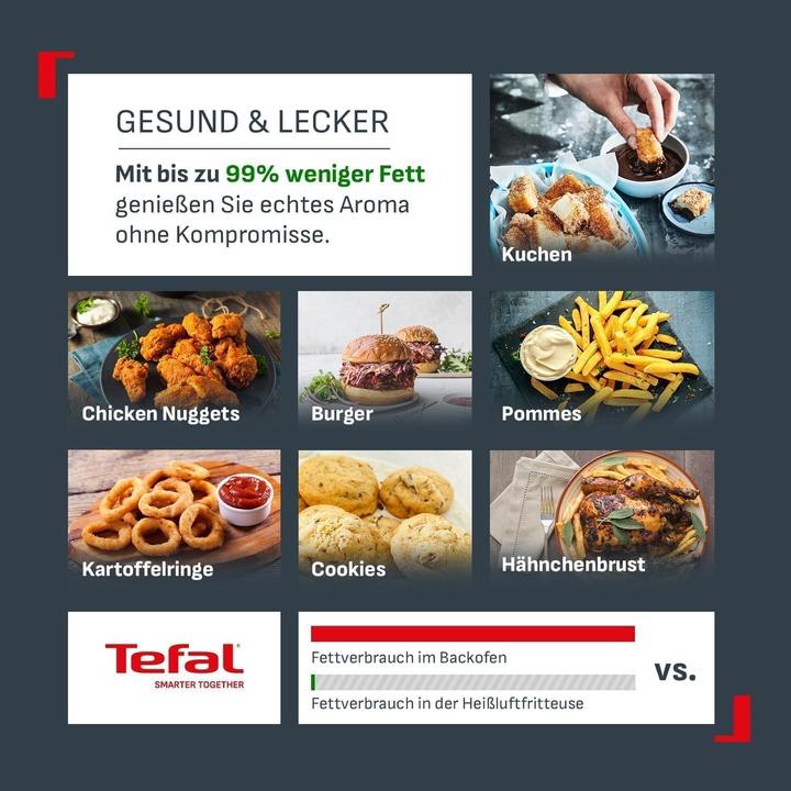 Immagine prodotto Tefal EY9018 Dual Easy Fry Doppelkammer Heissluftfritteuse