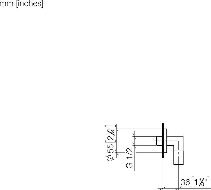 Actual product image Dornbracht DornbrachtRNBR. META.02 Wall connection elbow DN 15 Shower outlet 3/8 with RFV, chrome