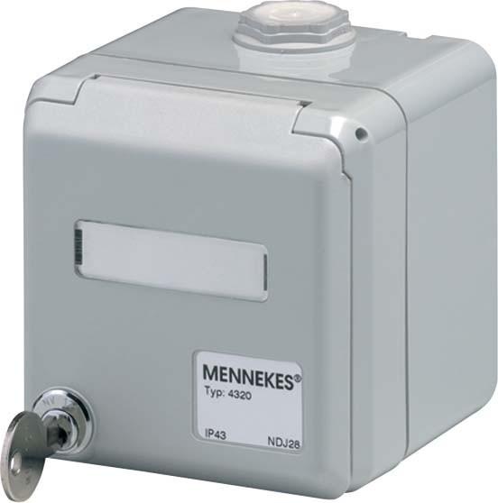Actual product image Mennekes 4360 Data socket Cepex A.P. empty housing