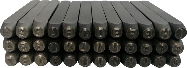 Paulimot Schlagzahlen-Set 36-teilig, Schrifthöhe: 4,5 mm