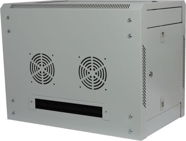 Produktbild Allnet 19 Wandgehäuse 12HE B600 / T450mm zerlegt(Flat Pack) *lichtgrau* SMA-Serie (12 HE, 19 Zoll Rack)