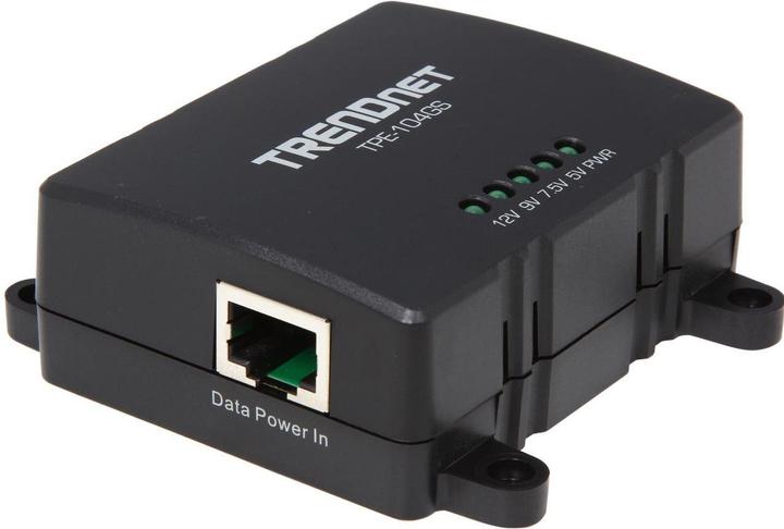 Actual product image StarTech 1 Port Gigabit Midspan - PoE+ Injector - 802.3at and 802.3af - Wall Mountable Power over Ethernet... (802.3af (PoE), 802.3at (PoE+), 30 W)