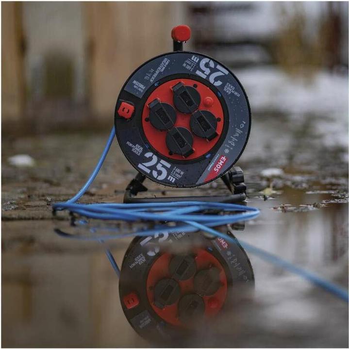 Produktbild Emos P08525W Black, Blue 4 AC outlet(s) (25 m, 1.50 mm²)