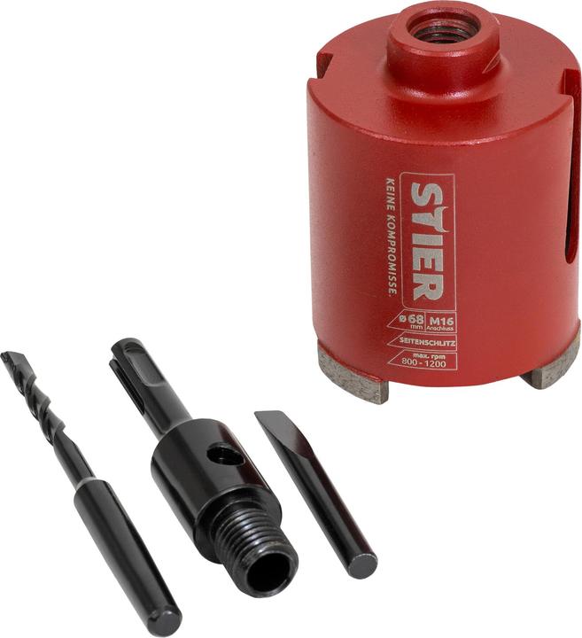 Stier Verzinkset M16 SDS-plus 68 mm