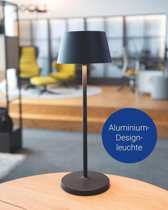 Produktbild Maul MAULnina LED-Akku-Tischleuchte grau (210 lm)