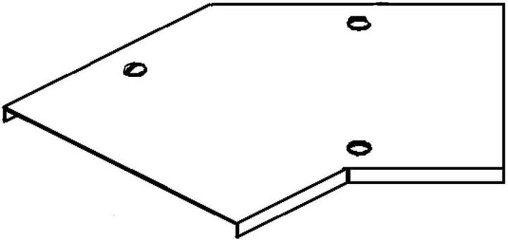 Produktbild Niedax NIE RBADV 600 Deckel fÃ¼r Bogen 45Â°, Breite 604 mm bandverzinkt