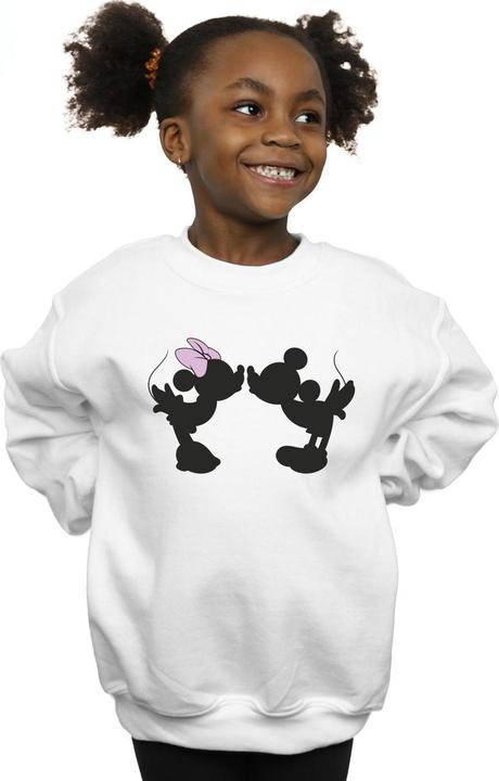 Produktbild Disney Mickey Minnie Kiss Silhouette Sweatshirt Mädchen (140, 146)