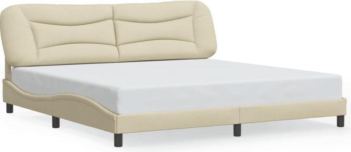 Actual product image VidaXL Bed frame with fabric headboard (200 x 200 cm)