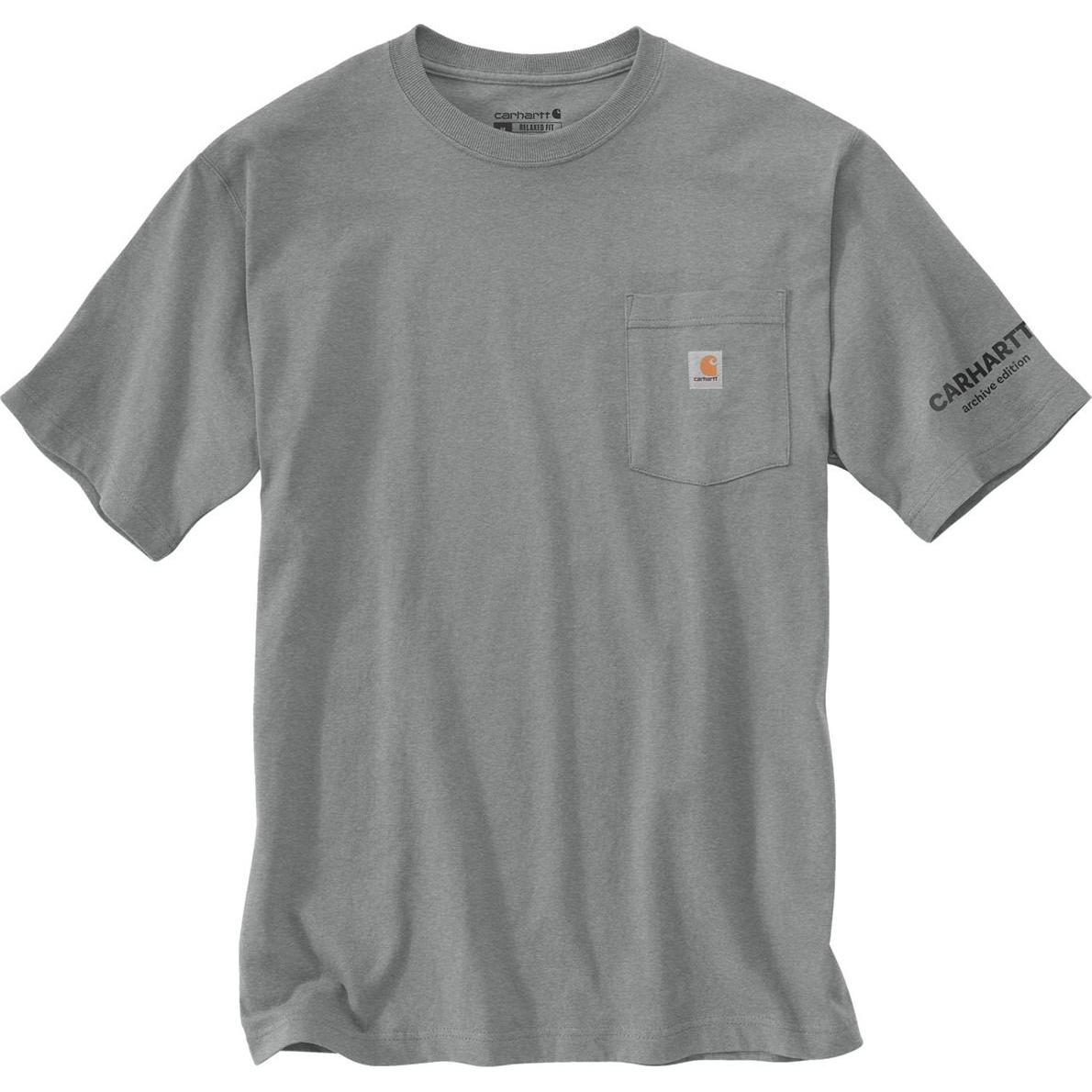 Carhartt, Maglietta, T-Shirt mit Streetcar-Grafik und Weather Ash, Grigio, (XL)