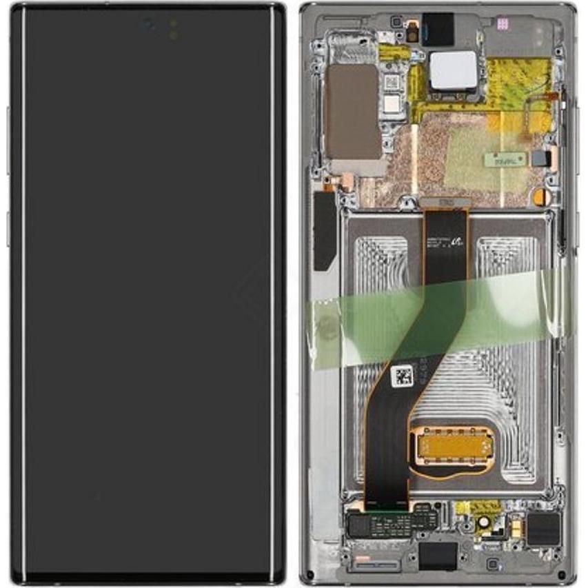 Samsung LCD + Touch + Frame für N975F, N976B Galaxy Note 10+, Note 10+ 5G - aura glow, Mobilgerät Er