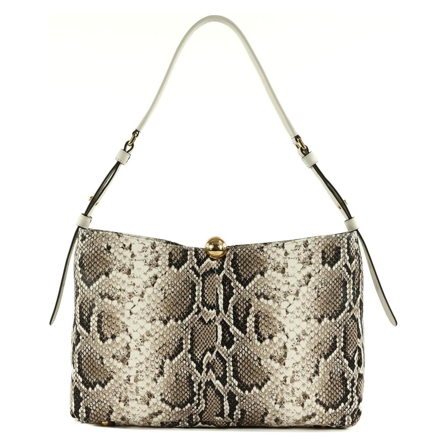 Furla, Damen, Handtasche, Sfera Soft Shoulder Bag, Schwarz, Beige, Braun