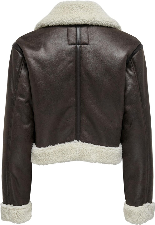 Produktbild Only Fly-Away Kragen Jacke Bikerjacke in Lederoptik (L)