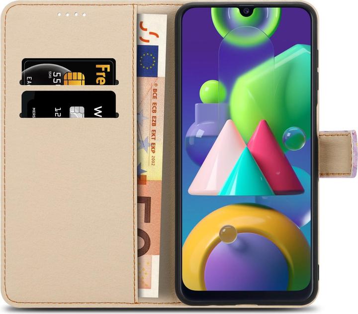 Actual product image Cadorabo Book Cover with Print for Samsung Galaxy M31 (Samsung Galaxy M31)