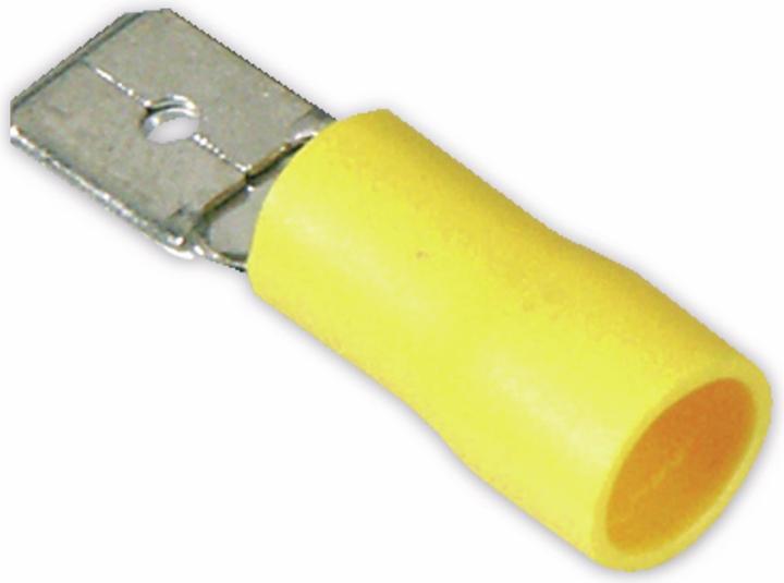 Produktbild Eneroid Flachstecker, 6,3mm, gelb, 10 Stück
