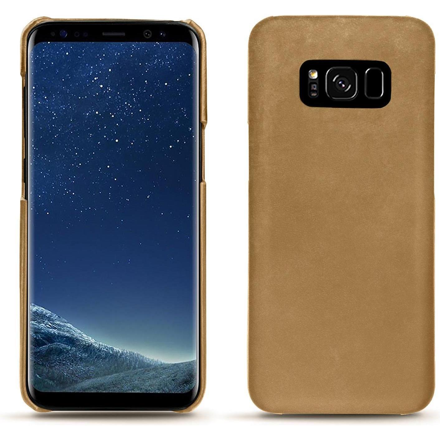 Noreve Lederschutzhülle (Samsung Galaxy S8), Smartphone Hülle, Braun