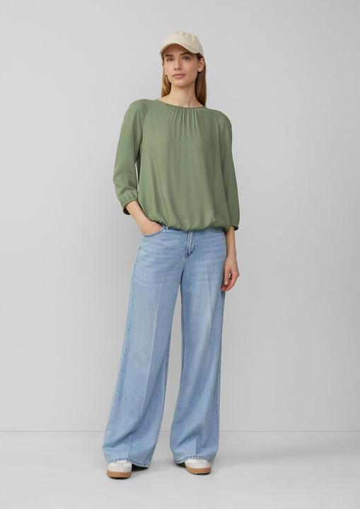 Image du produit S.Oliver Bluse Strukturierte Viskose-Bluse mit Raff-Details (44)