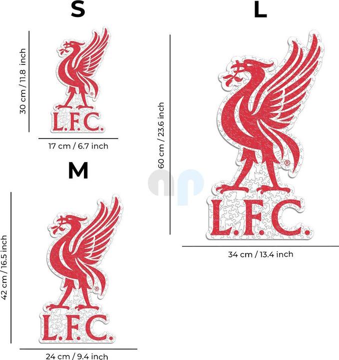 Image du produit Iconic Liverpool FC - Logo Liver Bird - Puzzle en Bois Taille S (150 Pièces) (150 pièces)