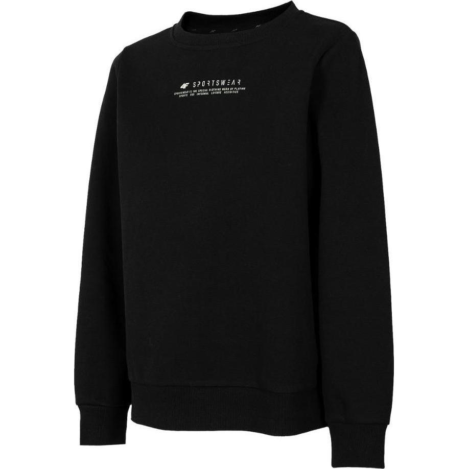 4F, Damen, Pullover, Damen T-Shirt gelb schwarz H4Z22 BLD020 (M), Schwarz, (M)