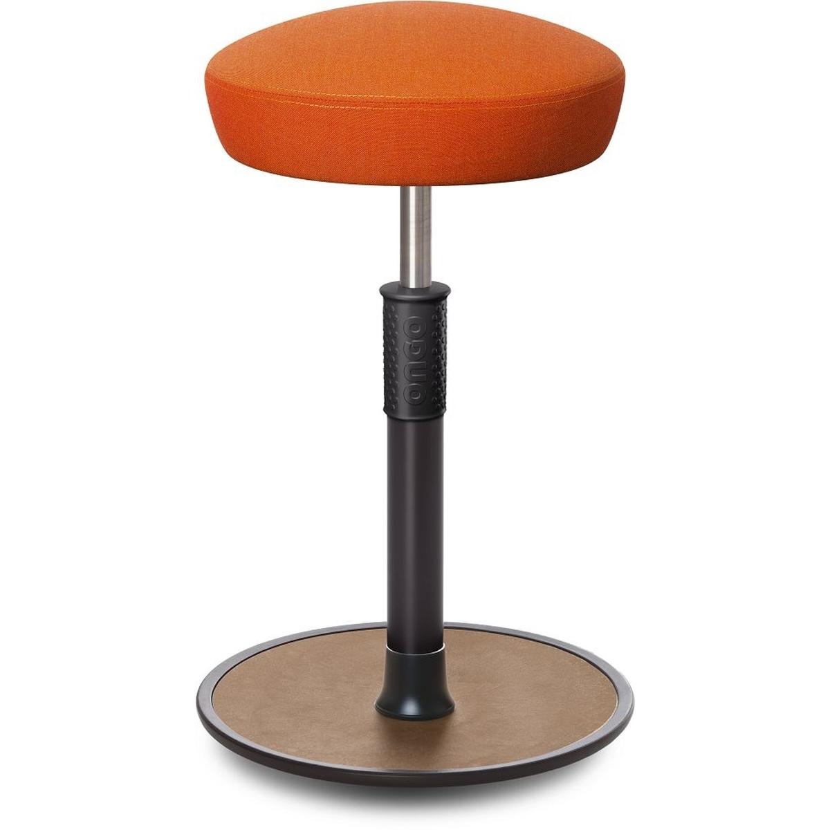 Ongo, Bürostuhl, Sitz- Stehhocker Free Tall Hutsitz kvadrat Remix Orange schwarz /Natur