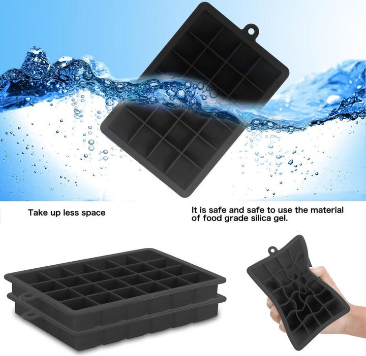 Actual product image Intirilife 2x ice cube moulds set of 2 à 24 compartments