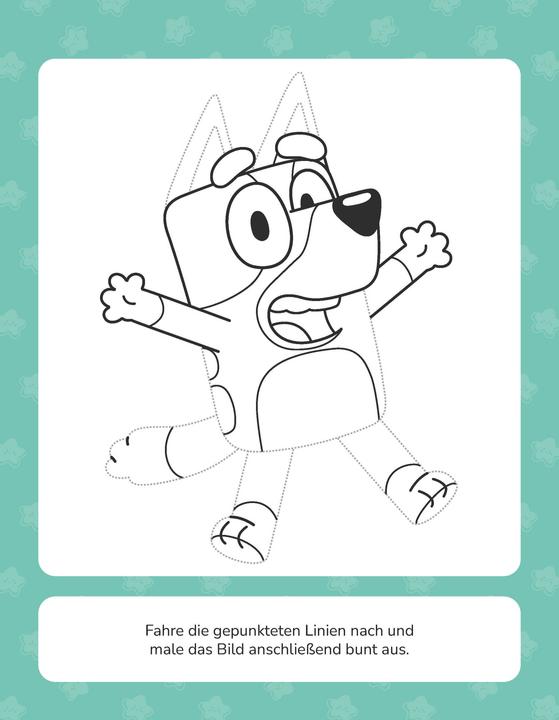 Productafbeelding Bluey Rätsel-Mal-Spass