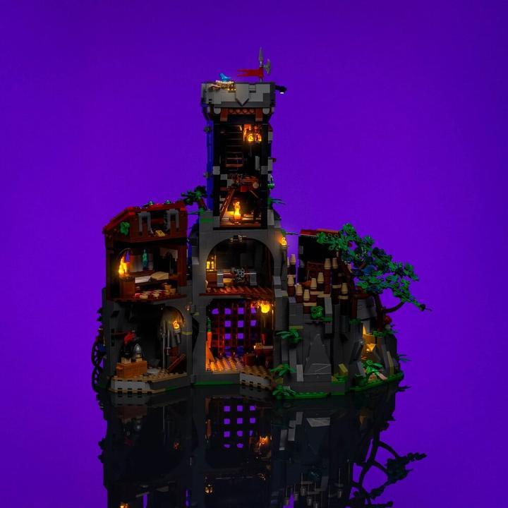 Produktbild Light my bricks LMB 2.0 LED Licht Set für LEGO® BrickLink 910057 Ganovenversteck im Wald