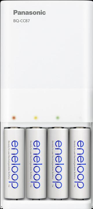 Panasonic Eneloop BQ-CC87 (4 Stk., AA, 1900 mAh, Ladegerät inkl. Akku)