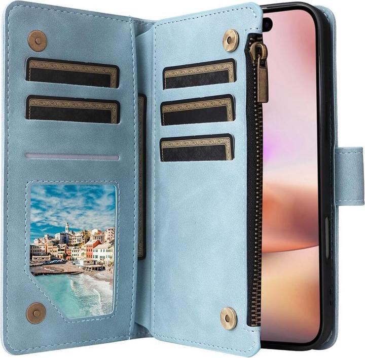 Actual product image Cover-Discount iPhone 16 Plus - Wallet case with lanyard (Apple iPhone 16 Plus)