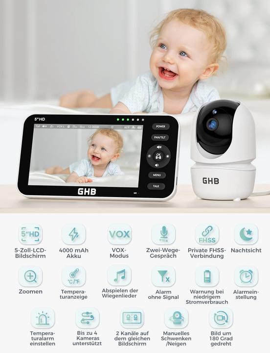 Actual product image GHB Baby monitor (Video & Audio)