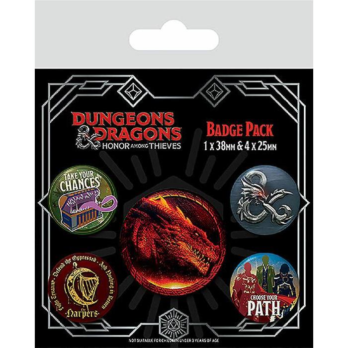 Pyramid, Anstecknadel, Dungeons & Dragons pack 5 badges Movie
