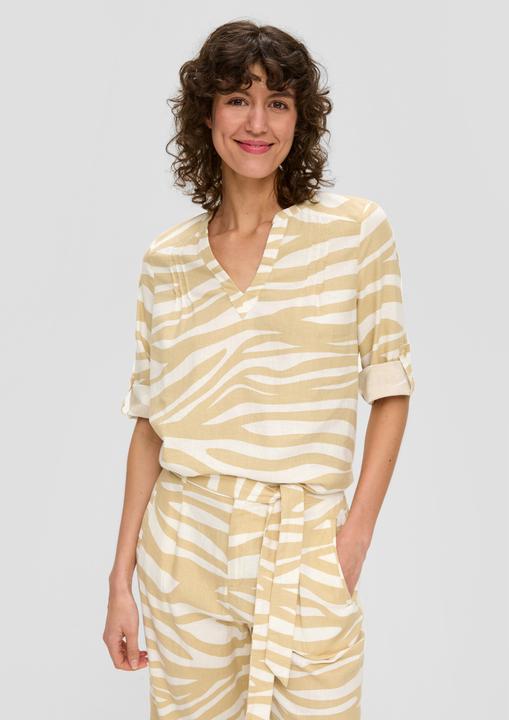 Actual product image s.Oliver Bluse Tunikabluse aus Leinenmix (44)