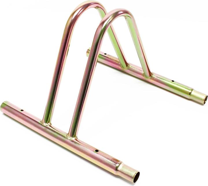 Range-vélo Autoportant WilTec - Support Vélo Sol En Acier - Pour 1 Vélo, Réglable, Antidérapant, Sans Perçage