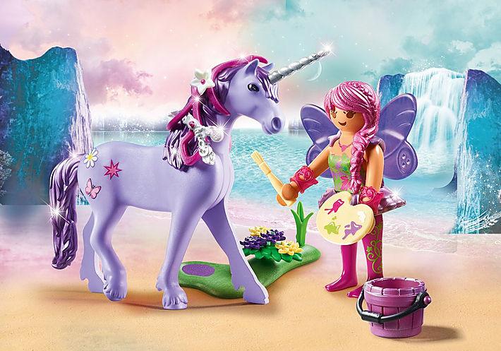Actual product image Playmobil Unicorn with Decorating Fairy (70657)