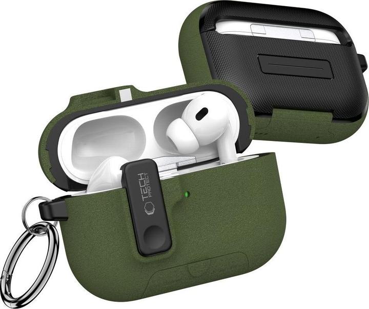Image du produit 4Kom Headphone case Tech-Protect Apple AIRPODS PRO 3 SLIM HOOK Green (Manchon pour casque d'écoute)