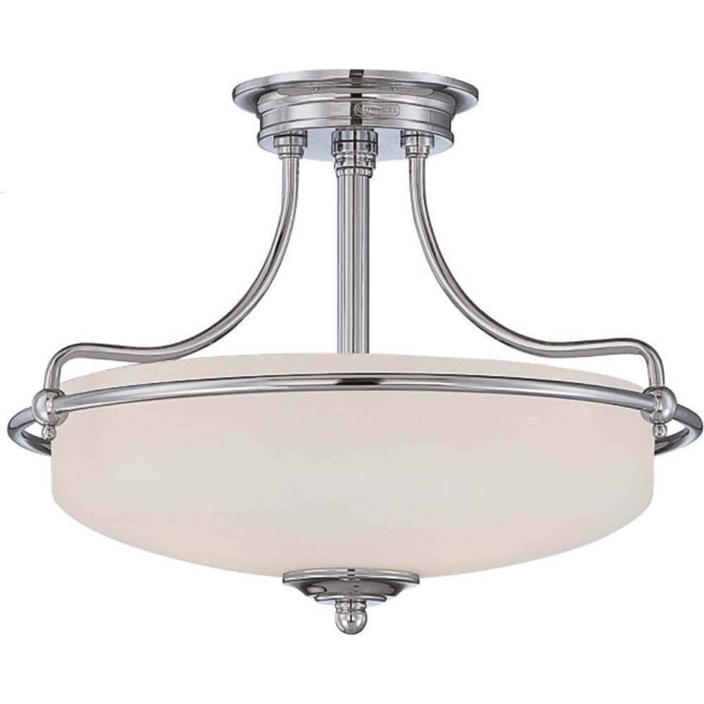 Thumbnail - Elstead Lighting, Wandleuchte + Deckenleuchte, Griffin Deckenleuchte E27 3-fach Poliertes Chrom (E27)