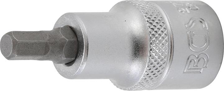 Actual product image BGS Bit Socket length 55 mm 12.5 mm (1/2") Drive internal Hexagon 1/4" (12.5 mm)