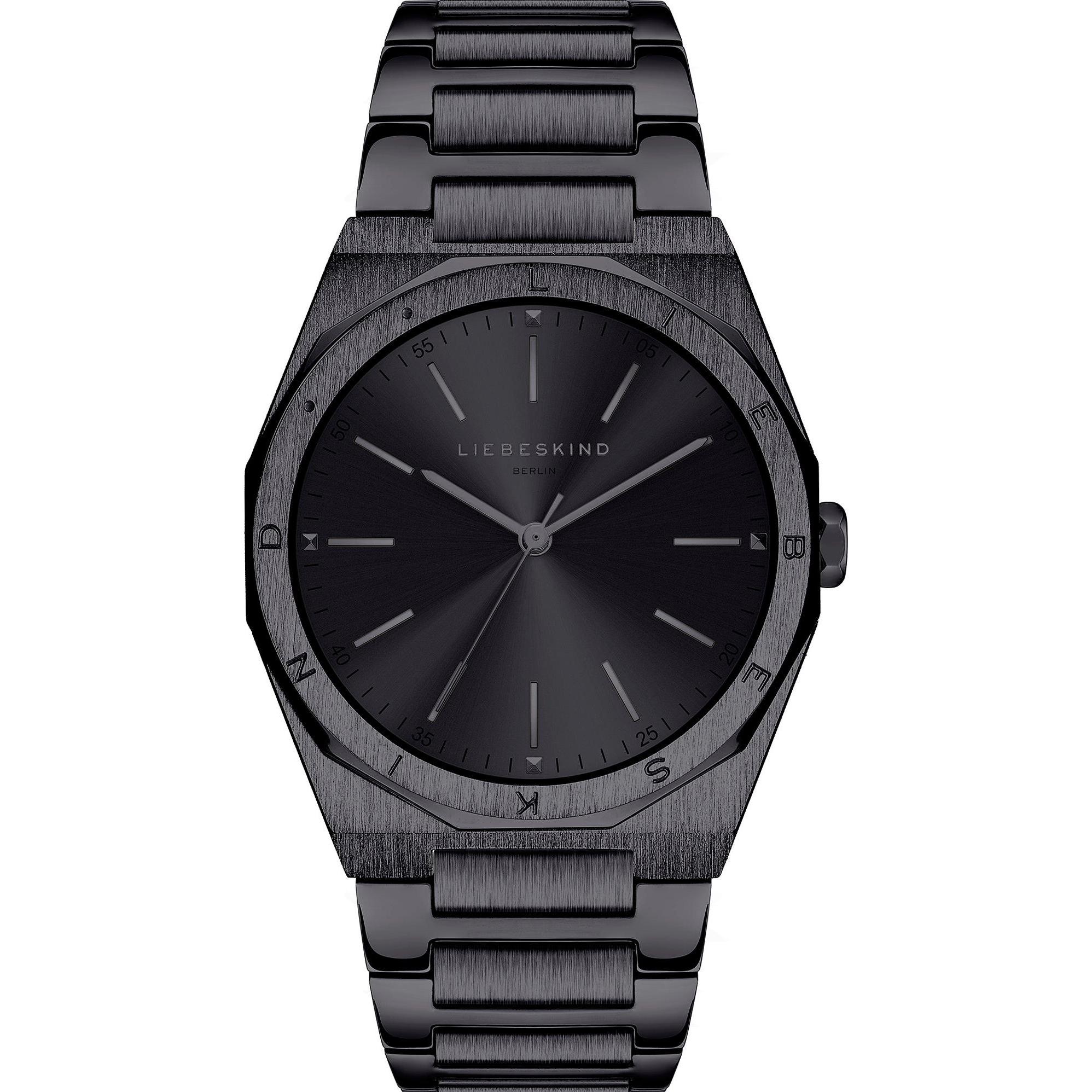 Liebeskind Berlin, Armbanduhr, Damenuhr, Schwarz, (Analoguhr, 36 mm)