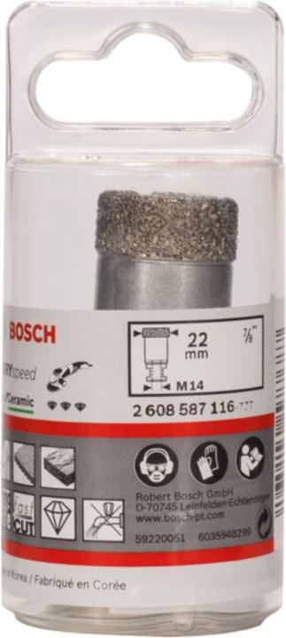 Produktbild Bosch Professional Zubehör PRO Core Cutter dry, 22 x 35 x 22,23 mm (22 mm)