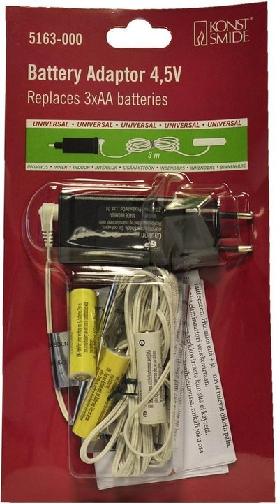 Actual product image Konstsmide Mains adapter for battery articles (3 m)
