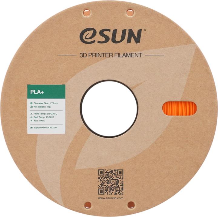 Image du produit eSUN PLA+ Korallen Orange Filament 1.75mm 1Kg (PLA+ LECTURE, 1.75 mm, 1000 g)
