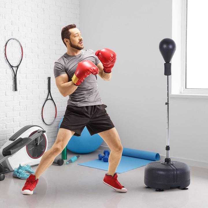Immagine prodotto Homcom Set di palloni da boxe con guantoni da boxe (48 cm, 4 kg)