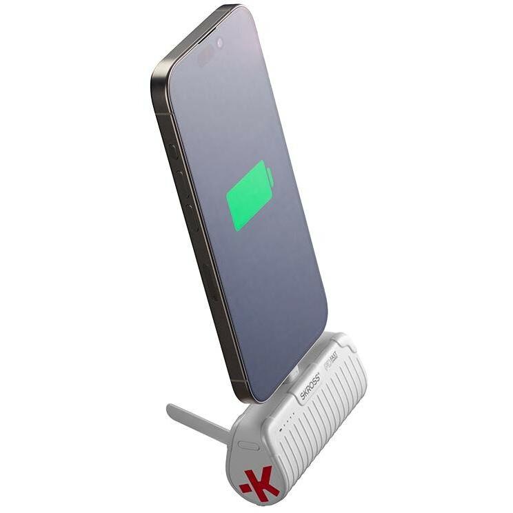 Peter Jäckel SKROSS Power Bank RELOAD Power Stand 5000 PD Bianco (5000 mAh, 20 W, 18.50 Wh), Powerbank, Bianco