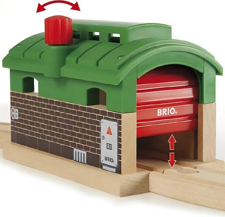 Productafbeelding Brio Locomotievenloods met rolluik