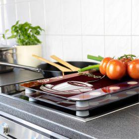 Produktbild Wenko Herdabdeckplatte Universal Mod. Kaffeeduft, 2er Set für alle Herdarten geeignet