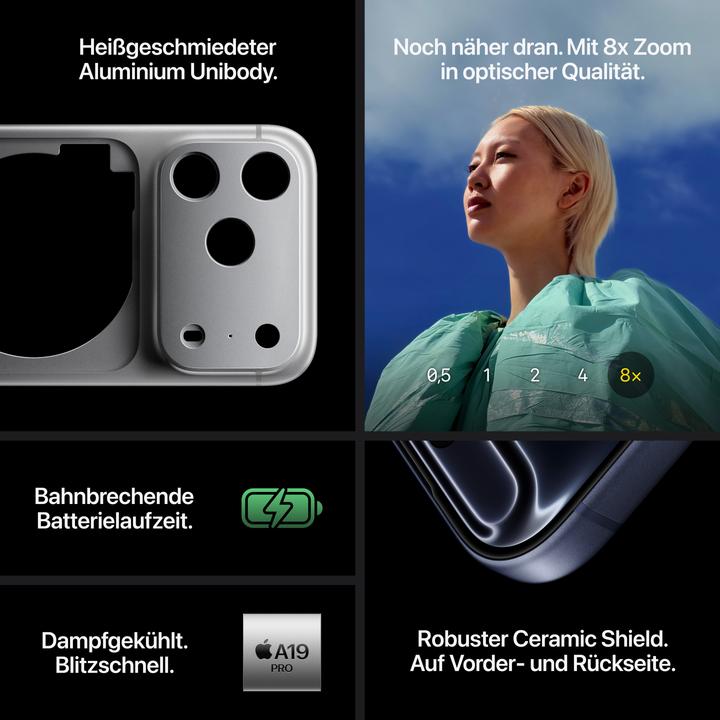 Produktbild Apple iPhone 17 Pro Max (256 GB, Deep Blue, 6.90", Dual SIM, 5G)