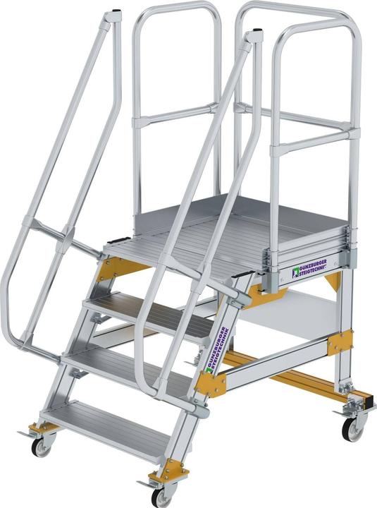 Actual product image Munk Platform stairs mobile 60 step width 800 mm 4 steps (Platform ladder, 80 cm)